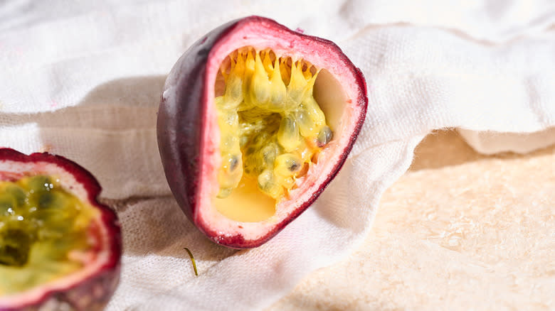 passion fruit on table