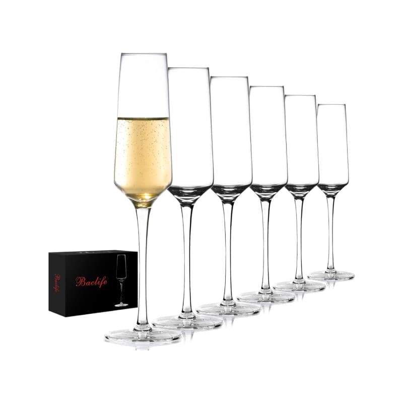 BACLIFE Champagne Flutes