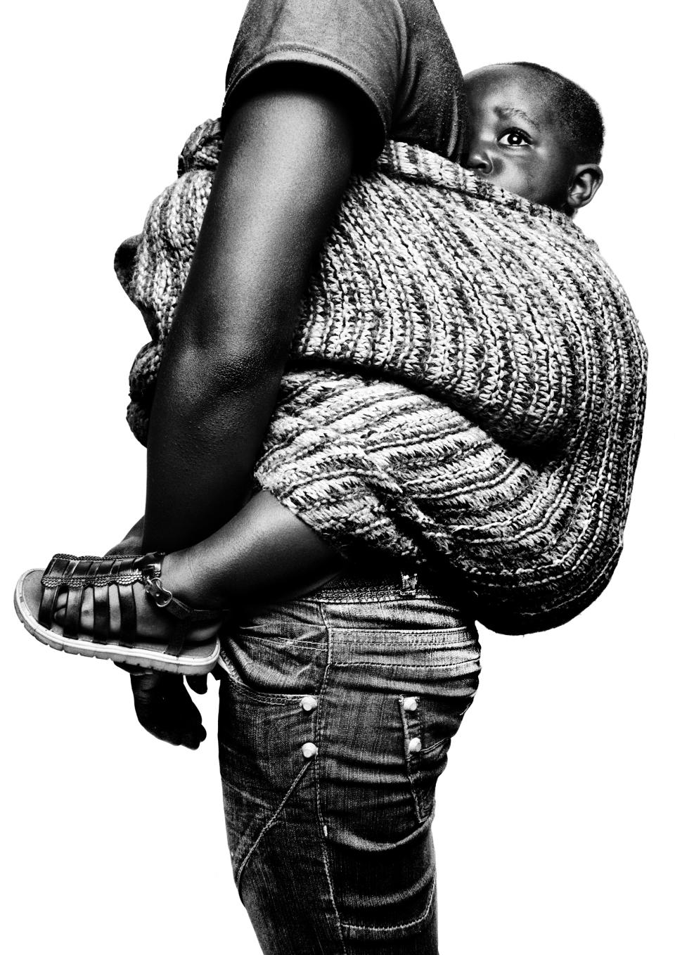 Agnes Barhabisha, medical student and patient at Panzi Hospital in Bukavu, with her daughter Pascaline. <span class="copyright">Platon</span>