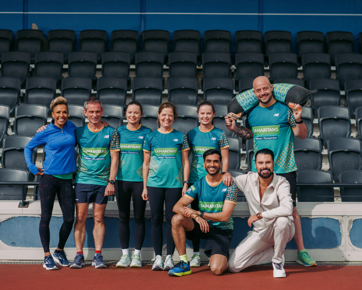 The runners are preparing for the TCS London Marathon on April 21 (Samaritans/Chris O’Donovan/PA)