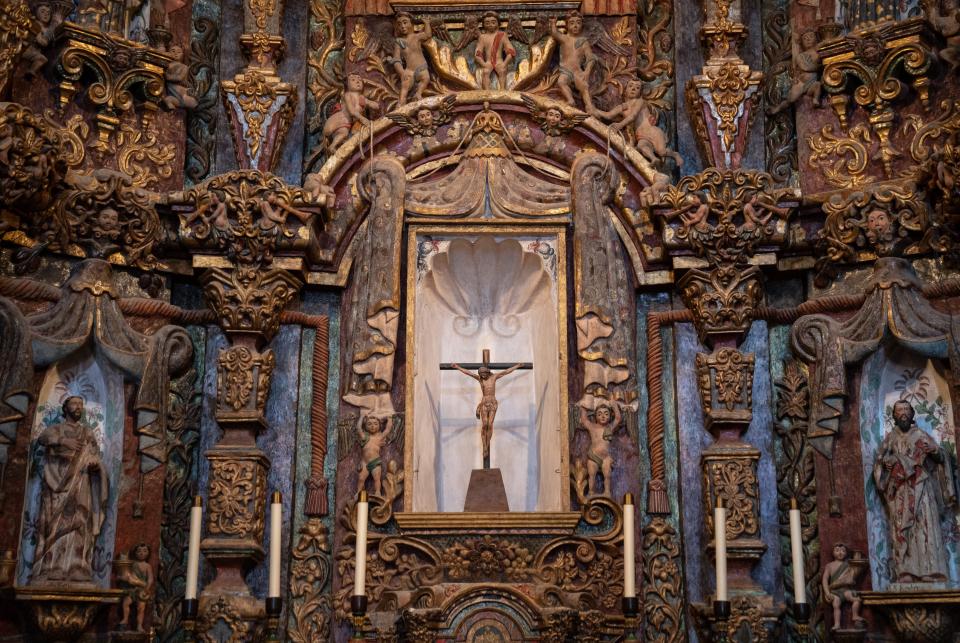 The main altar at the San Xavier del Bac Mission Nov. 22, 2022.