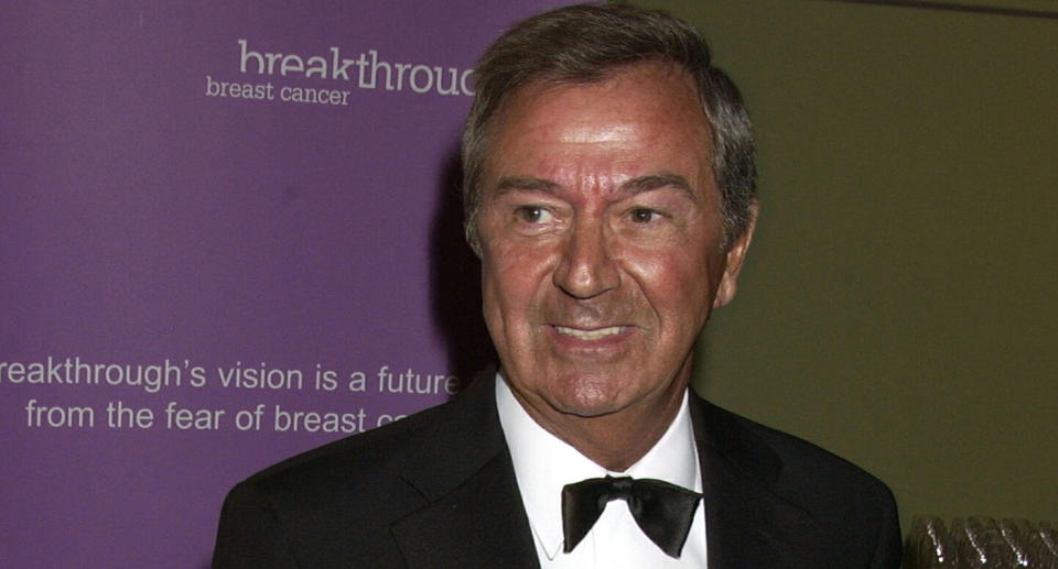 Des O'Connor passed away at the age of 88 in November, one week after suffering a fall at his home. As well as <a href="https://uk.news.yahoo.com/tributes-paid-to-des-oconnor-102140384.html" data-ylk="slk:a deluge of tributes from others in the entertainment industry;outcm:mb_qualified_link;_E:mb_qualified_link;ct:story;" class="link  yahoo-link">a deluge of tributes from others in the entertainment industry</a>, his agent said he was "well loved by absolutely everybody" and "loved life". (Photo by Dave Benett/Getty Images)