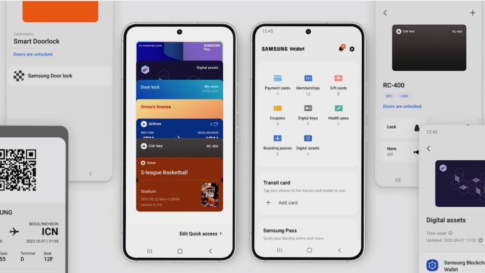 Samsung wallet examples