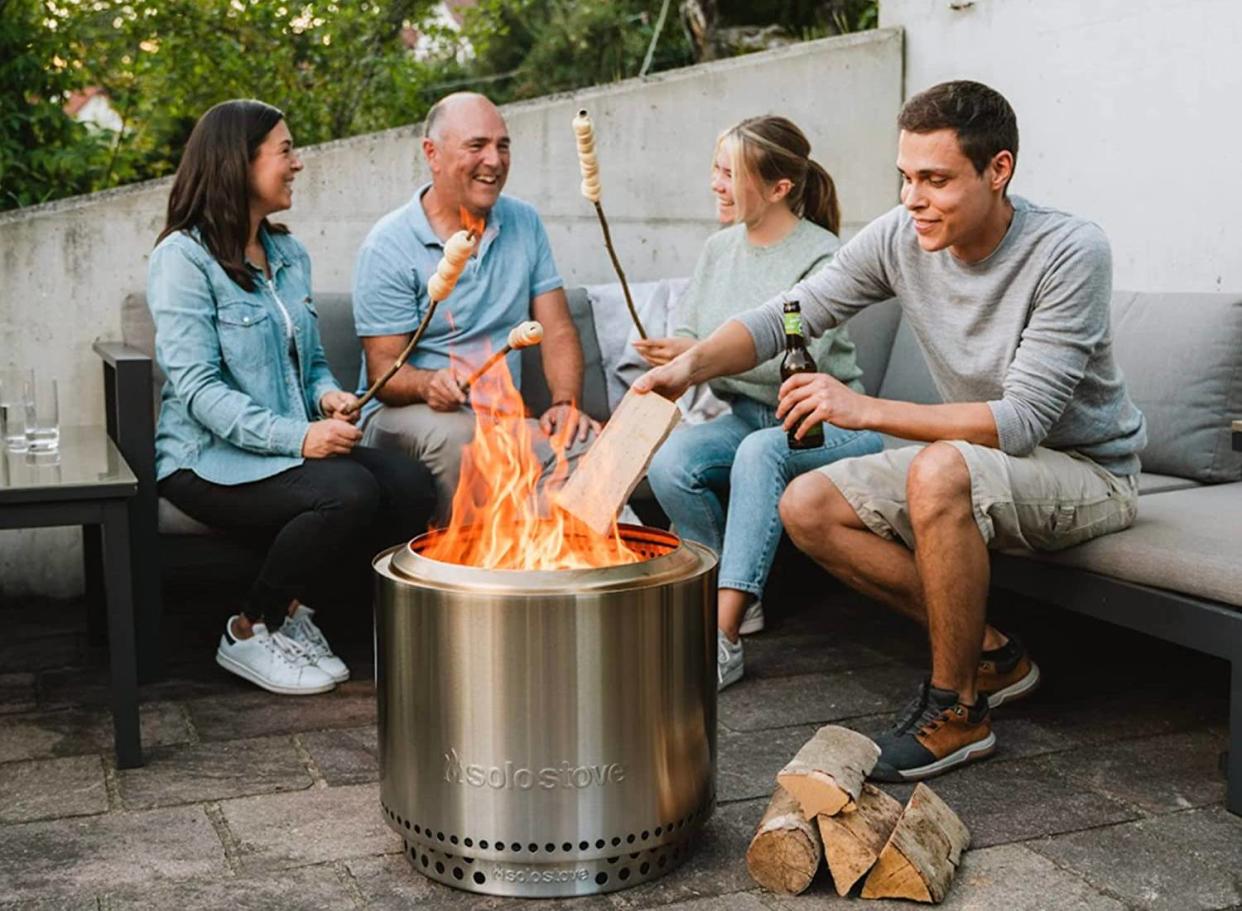 Those backyard get-togethers will be even more enjoyable with this smokeless bonfire pit from Solo Stove. (Source: Amazon)
