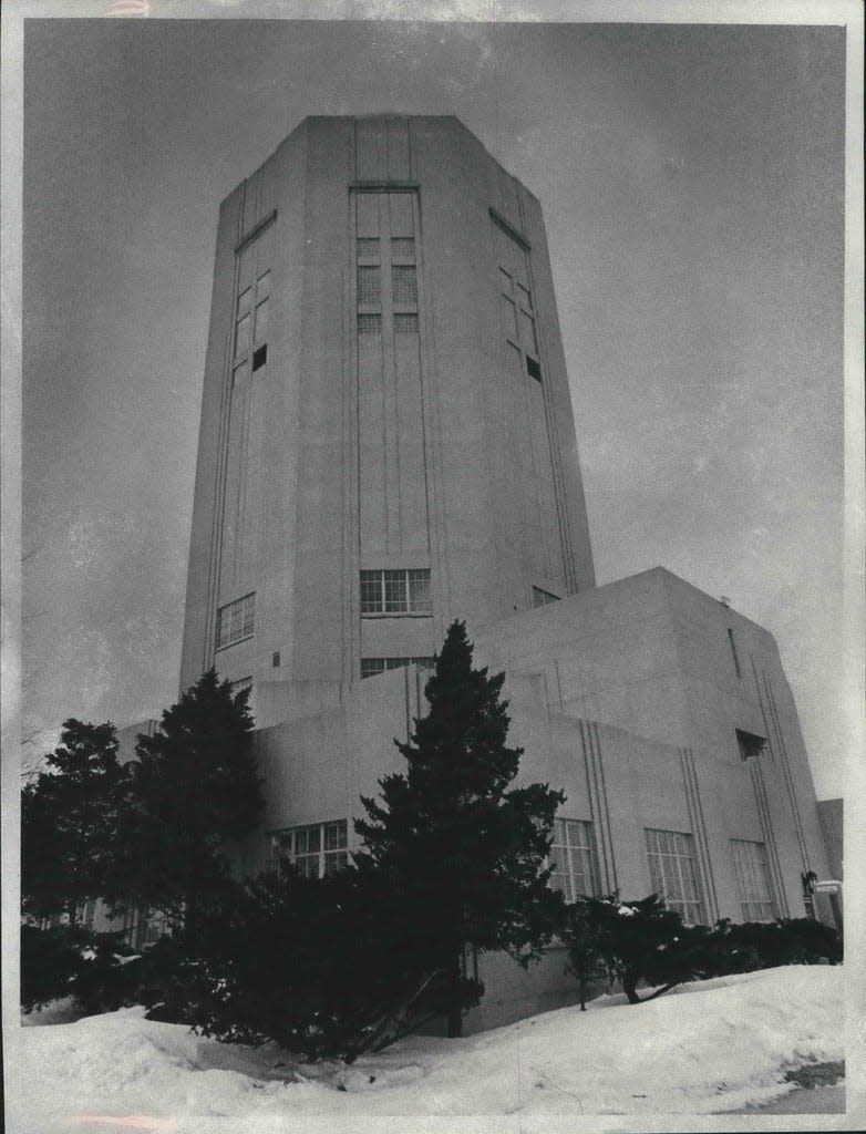 It's a familiar sight to travelers on the North-South Freeway - that blue tipped shaft of concrete that towers above Milwaukee's far Southeast Side. The building, the old Town of Lake Water Tower, has stood at 4001 S. 6th St. since 1939.