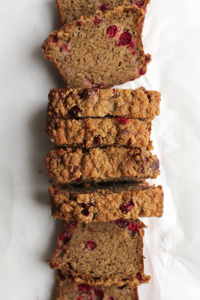 Brown Butter Banana Cranberry Bread