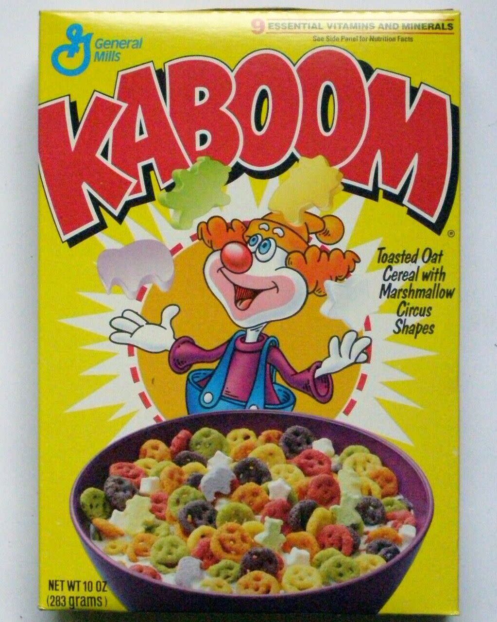 General Mills KABOOM Cereal Box