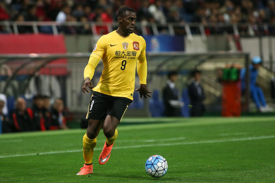 Jackson Martínez durante su estancia en el Guangzhou Evergrande de China. (Foto: Visual China Group / Getty Images).