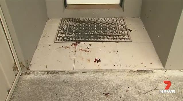 There was blood around the area. Source: 7 News