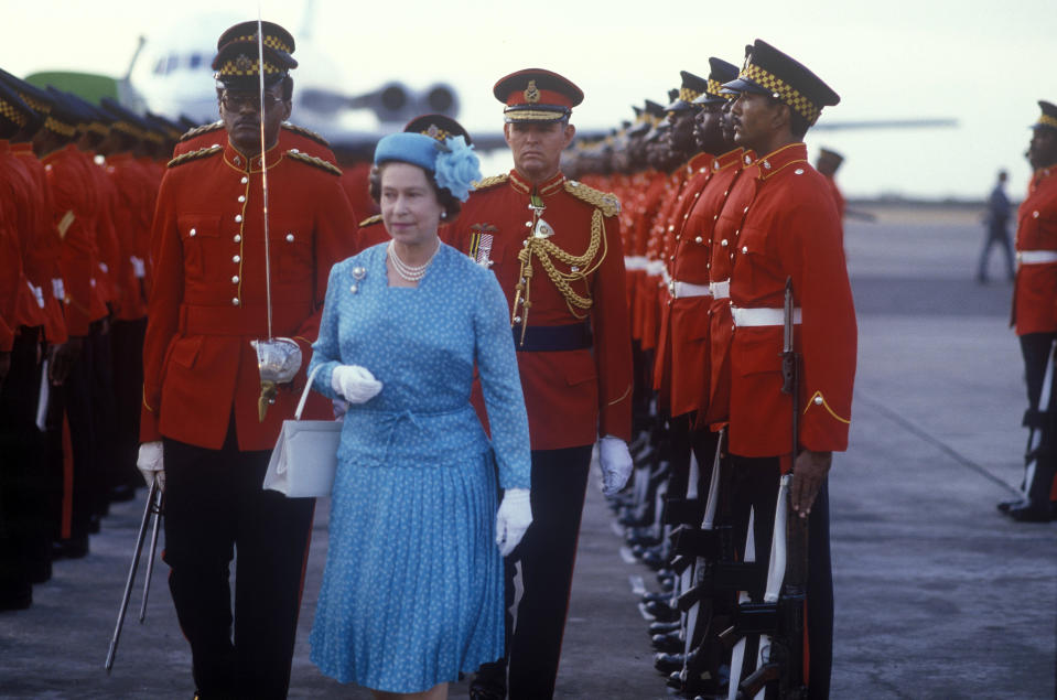 Queen Elizabeth II, Jamaica, 13th February 1983. (Photo by John Shelley Collection/Avalon/Getty Images)