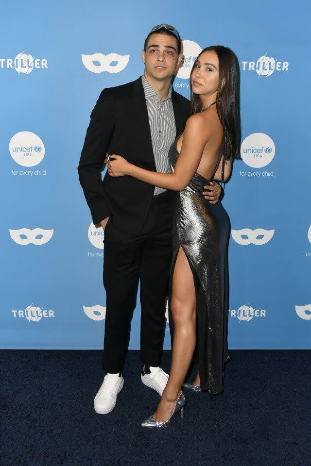 The pair sported coordinating looks to the UNICEF Masquerade Ball on Saturday.