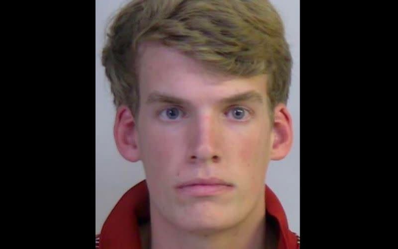 Alabama freshman Connor Bruce Croll, 19, is accused of calling in a bomb threat to LSU’s Tiger Stadium. (Tuscaloosa County Sheriff's Office)