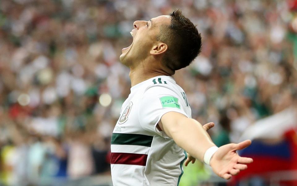 Javier Hernandez doubles Mexico's lead against South Korea and scores his 50th international goal - Getty Images Europe