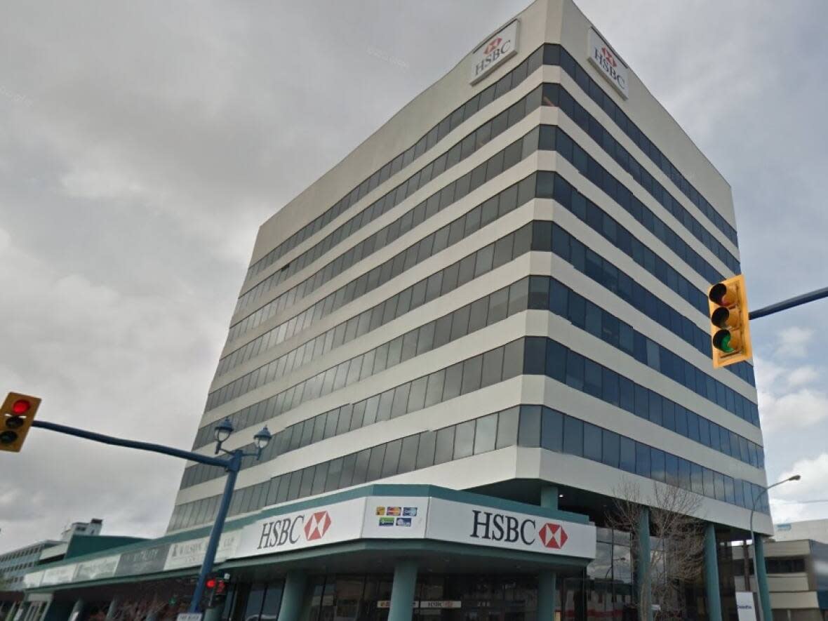 The commercial building that houses Northern Health's regional office in Prince George, B.C. The health authority announced on Tuesday that it's experiencing a significant shortage of environmental health officers. (Google Street View - image credit)