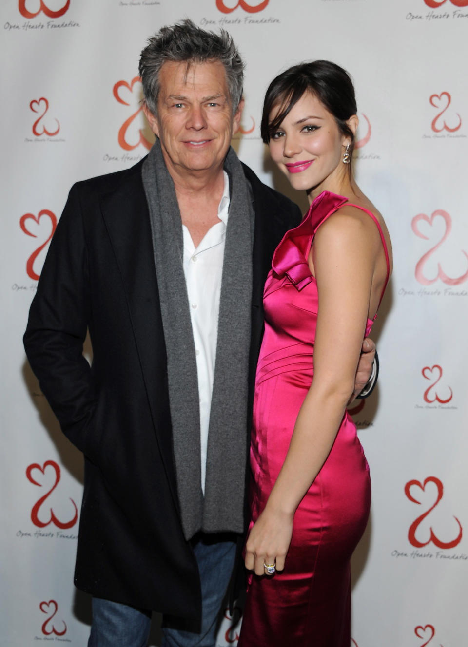 David Foster and Katharine McPhee are photographed together at an L.A. charity event on Feb. 19, 2011. (Photo: Angela Weiss/WireImage)