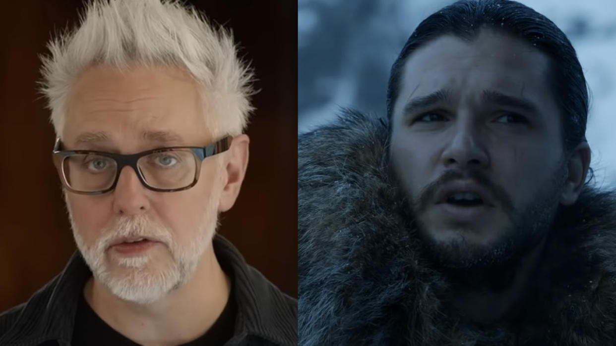  James Gunn explaining DCU's new direction, Kit Harrington's Jon Snow in Game of Thrones series trailer. 