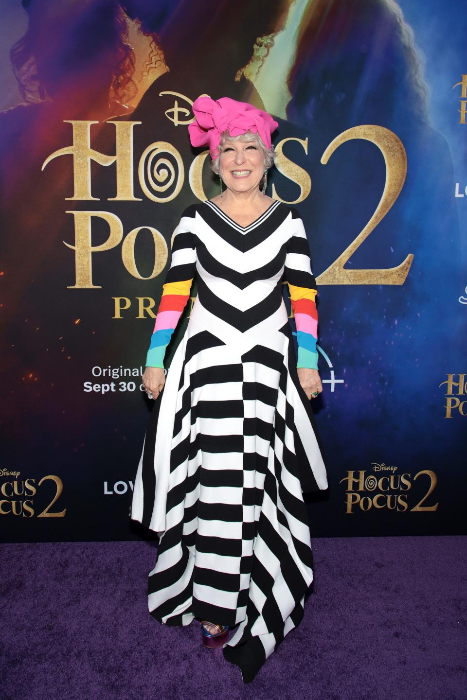 Bette Midler at the premiere of "Hocus Pocus 2" in New York on September 27, 2022.