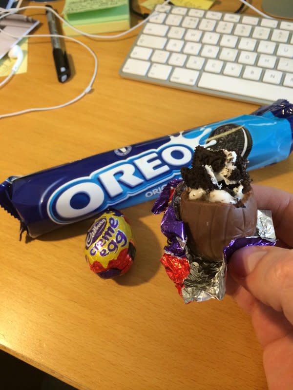 Oreo Creme Egg — yum (SWNS)