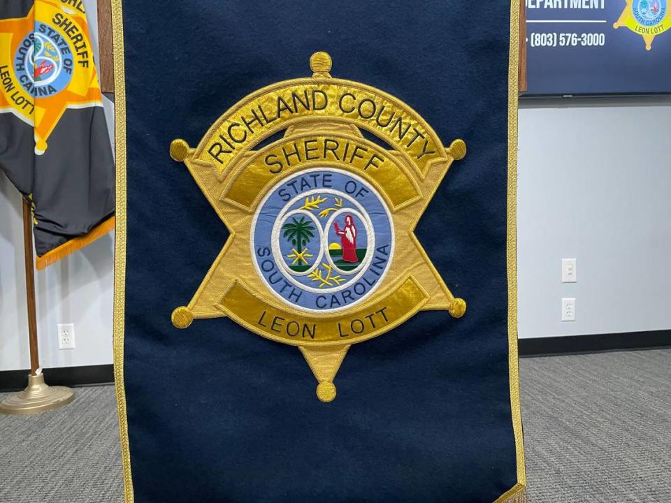 The badge and seal of Richland County Sheriff’s Department with “Leon Lott.”
