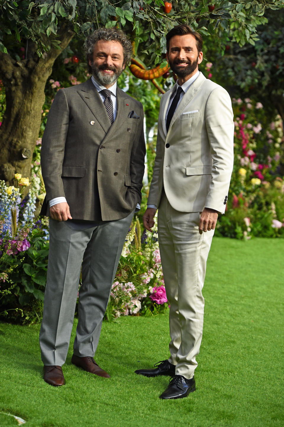 Michael Sheen (left) and David Tennant attending the premiere of Good Omens at the Odeon Luxe Leicester Square, central London.