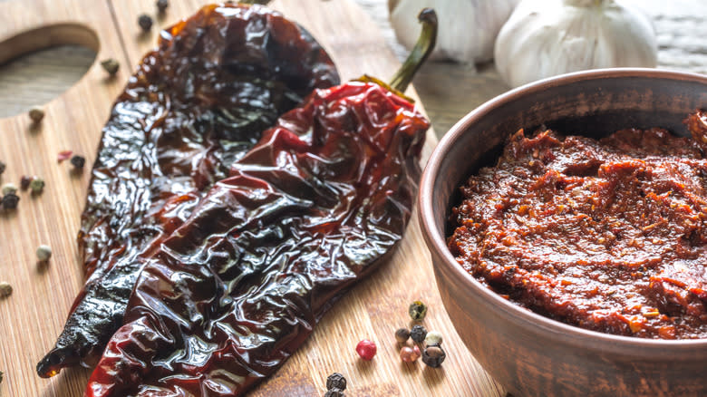 chipotle with bowl of adobo