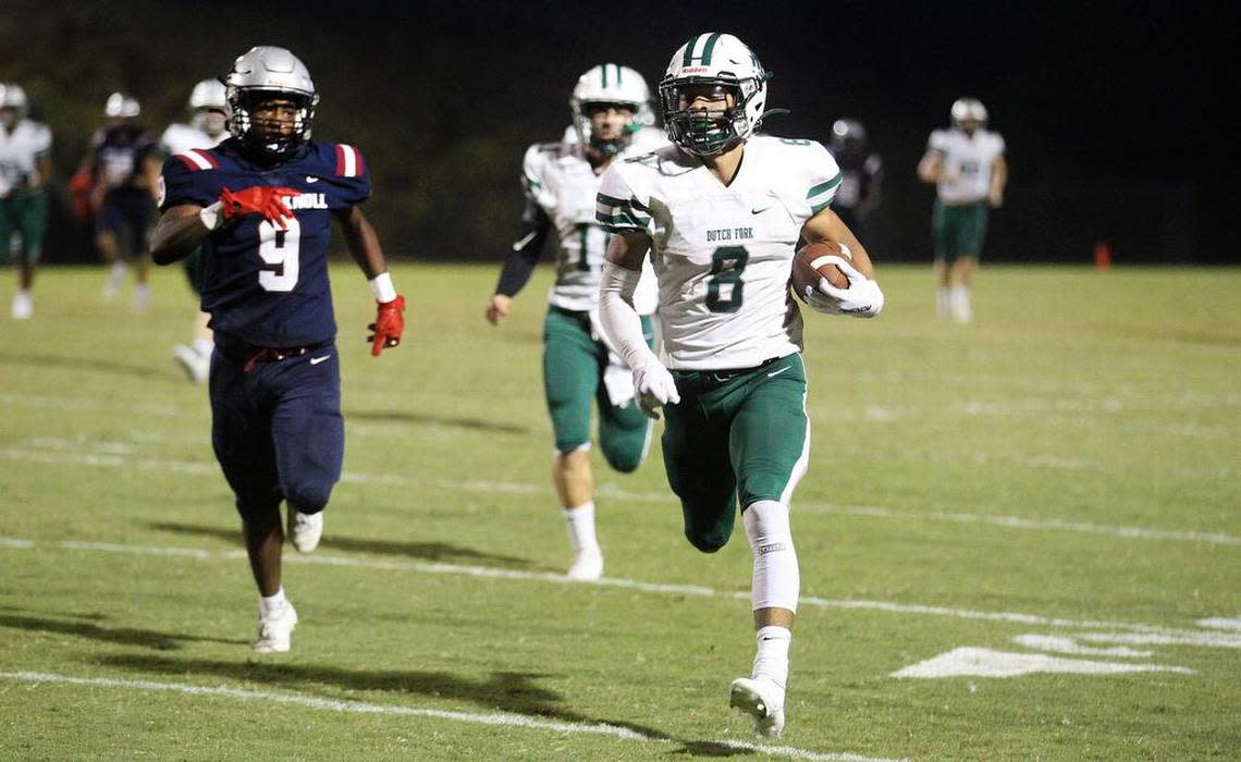Dutch Fork receiver Antonio Williams during the 2021 win over White Knoll.