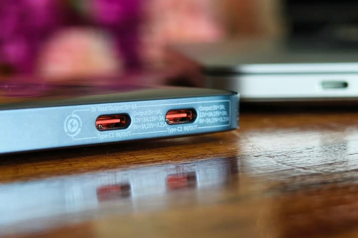 Baseus Blade 2 65W fast charging power bank with two USB-C ports.