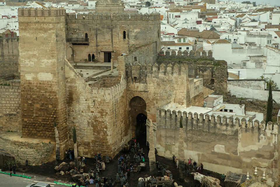 Carmona’s Puerta de Sevilla Alcazar has become a common sight on film.