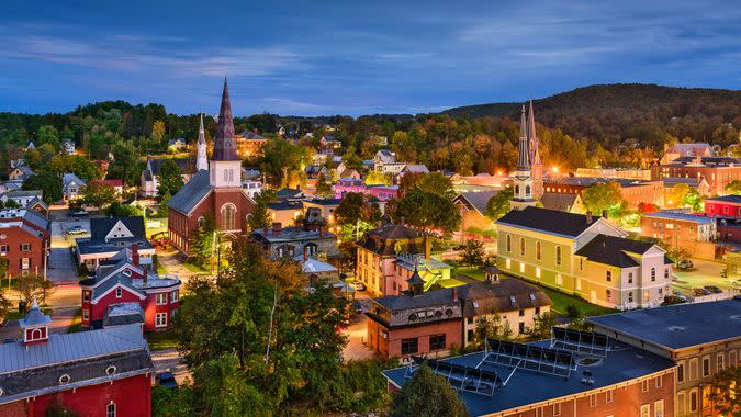 Montpelier, Vermont Skyline