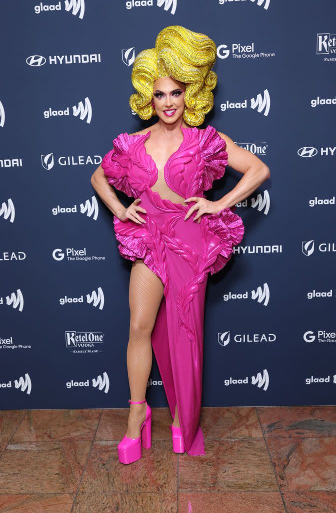 34th annual glaad media awards arrivals alyssa edwards