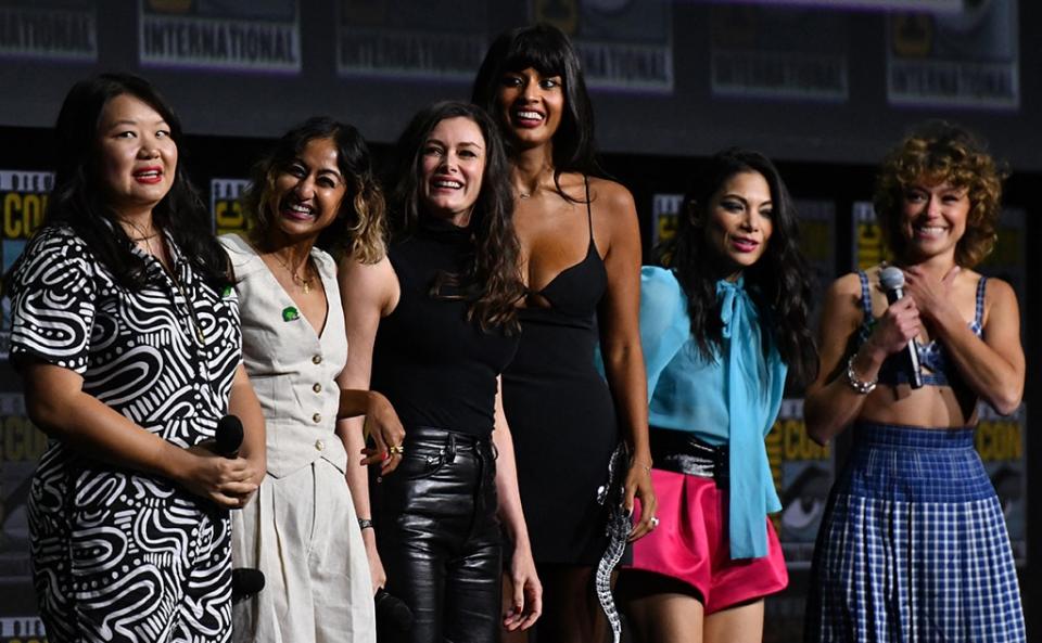 Jessica Gao, Renee Elise Goldsberry, Kat Coiro, Jameela Jamil, Ginger Gonzaga, Tatiana Maslany, Comic-Con 2022, Star Sightings