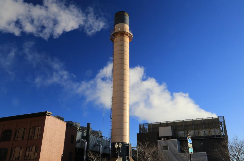 St. Paul Cogeneration facility is a combined heat and power plant that burns 280,000 tons of wood waste each year to create 25 megawatts of power into the Minnesota power grid. (Photo: Douglas Sacha via Getty Images)