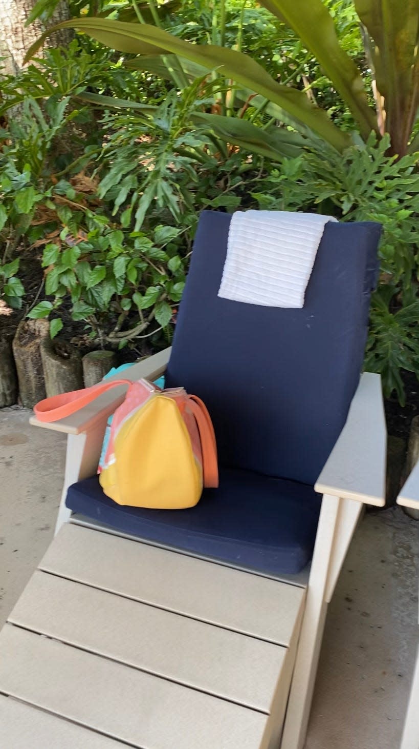 lounge chair at typhoon lagoon cabana