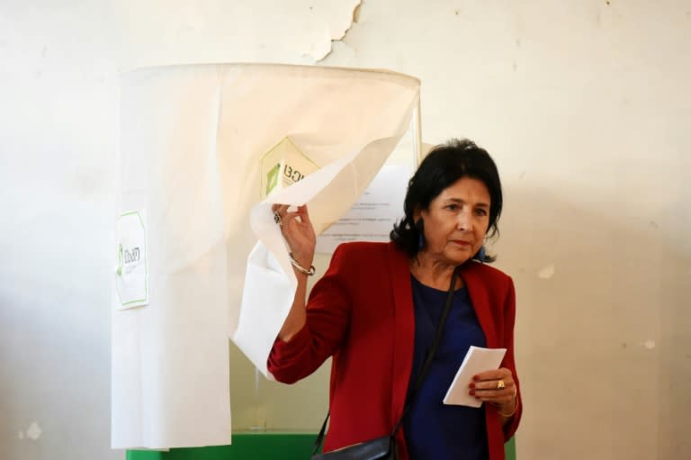 Salome Zurabishvili was considered favourite but failed to win enough votes to avoid a runoff