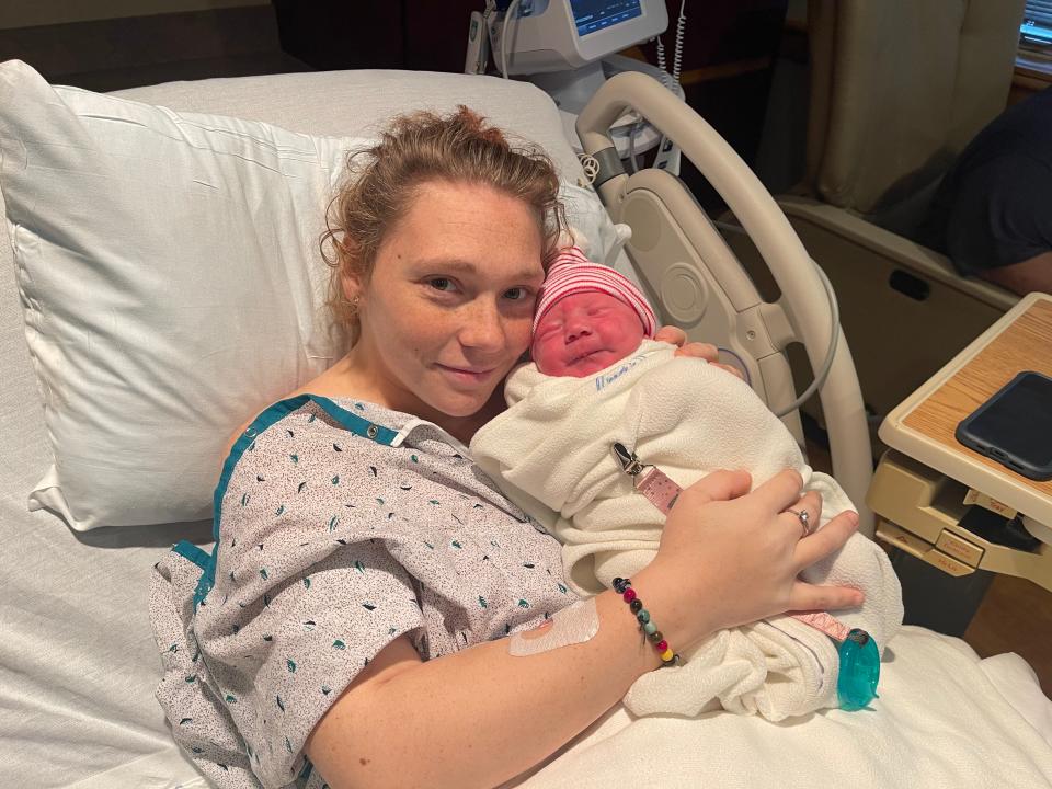 Bentley Dallas Kohr, son of Elizabeth Acosta and Kamrin Kohr was the first baby born at WellSpan Good Samaritan this year.