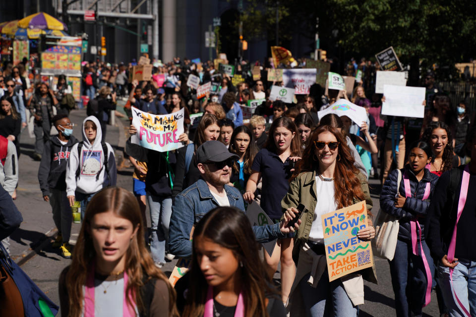 Protestas contra el cambio climático en Nueva York. (Photo by Lokman Vural Elibol/Anadolu Agency via Getty Images)