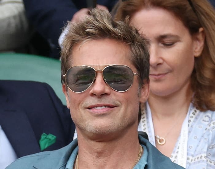 Brad Pitt causa furor en la final de Wimbledon