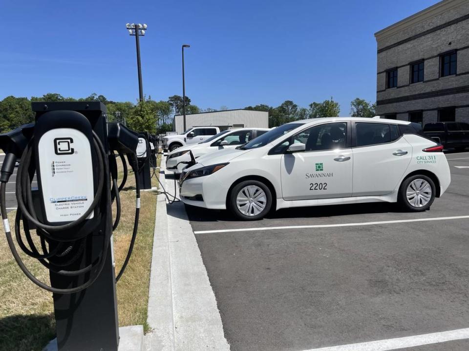 City of Savannah light duty electric fleet vehicles. 10/2023