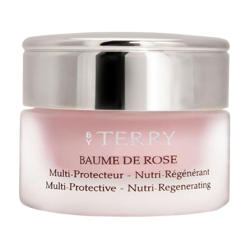 <p>For an ultra luxe treat, this balm has a delicate creamy texture to leave lips slightly dewy and an addictive faint scent of rose. <a href="http://www.beauty.com/products/prod.asp?pid=335671&catid=316275&aid=338669&aparam=335671&kpid=335671&CAWELAID=120142990000123686&CAGPSPN=pla" rel="nofollow noopener" target="_blank" data-ylk="slk:By Terry Baume de Rose" class="link ">By Terry Baume de Rose </a>($60)<br></p>
