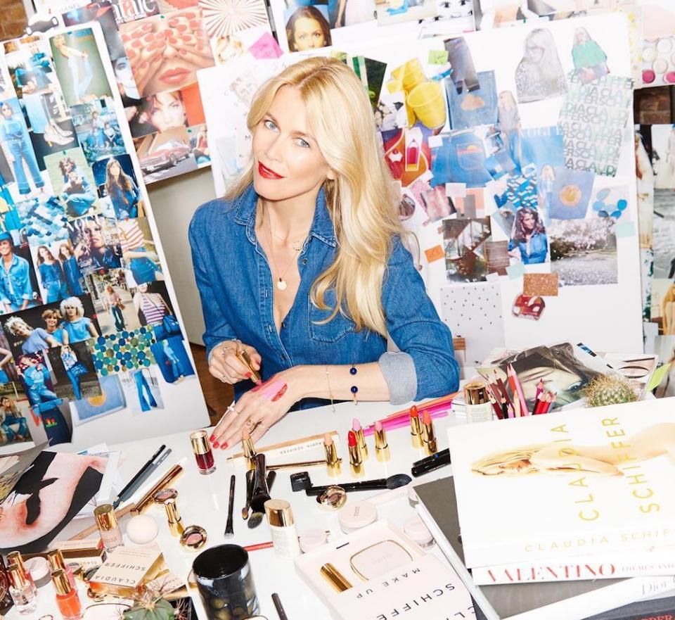 Supermodel Claudia Schiffer just launched her chic makeup line, but there’s a catch