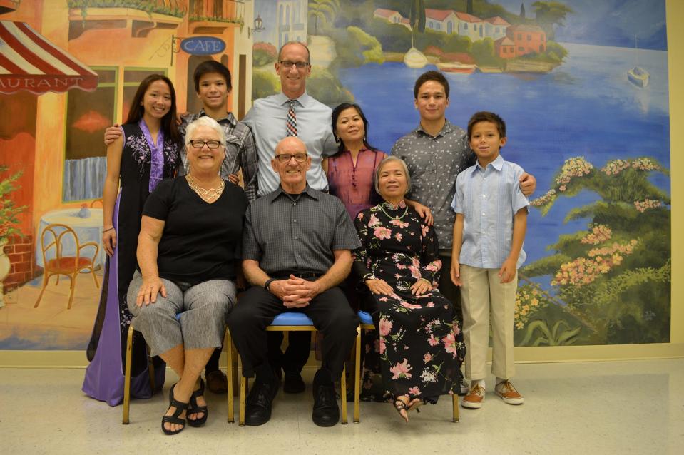 The Le Elston family outside Washington, D.C., in 2016.