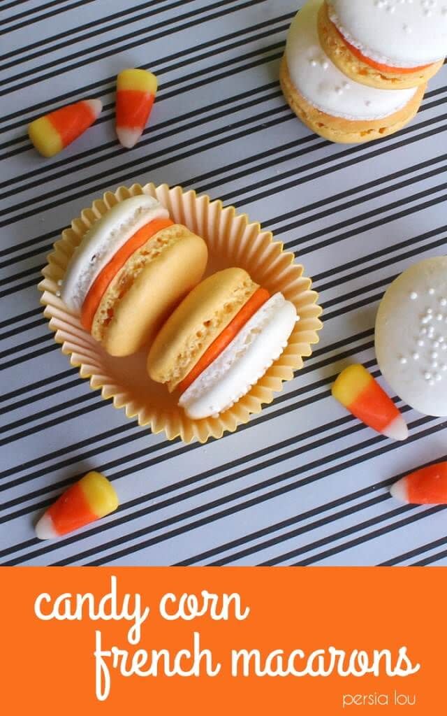 Candy Corn Macarons