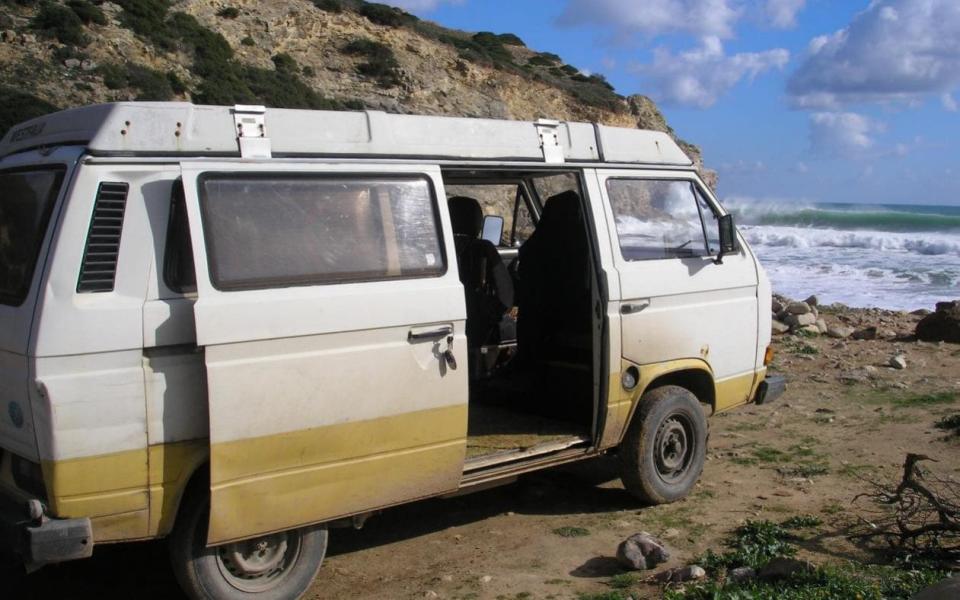 The suspect has been linked to an early 1980s camper van - with a white upper body and yellow skirting, registered in Portugal - which was pictured in the Algarve in 2007