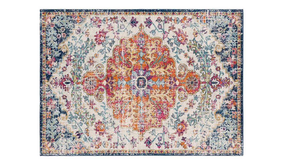 This gorgeous rug is available in multiple shapes and sizes to meet your specific needs.