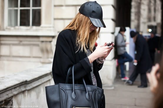 All Black Shiny Brim