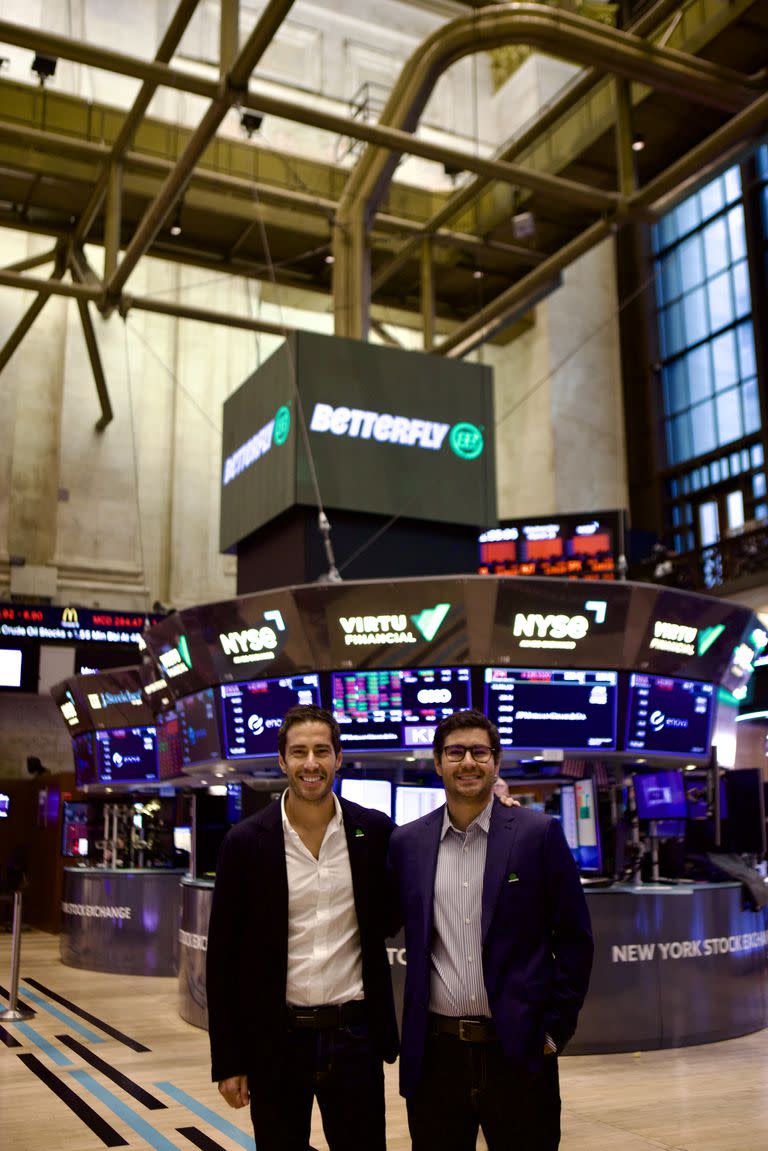 Los hermanos Eduardo y Cristóbal della Maggiora en Wall Street