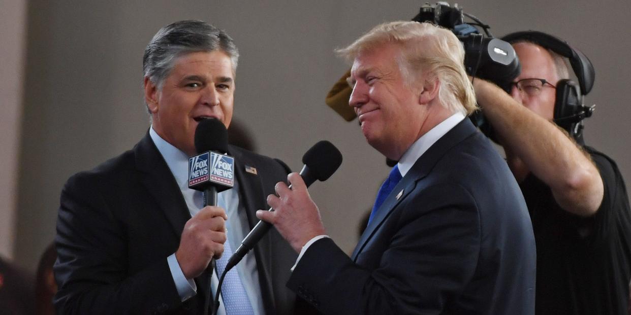 Sean Hannity, Donald Trump