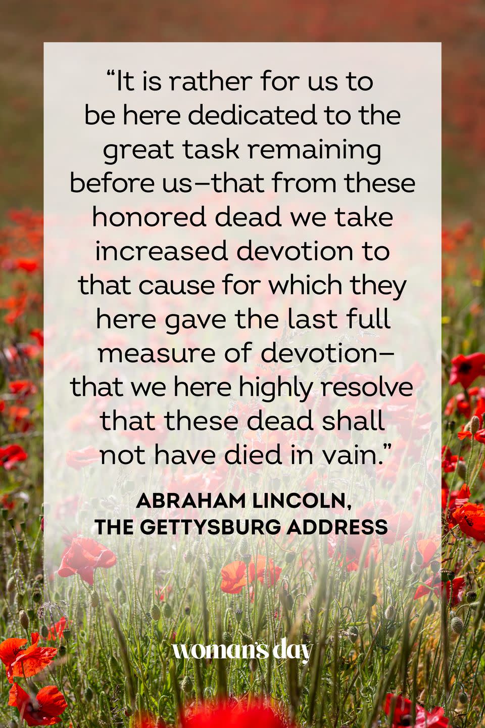 4) Abraham Lincoln, The Gettysburg Address
