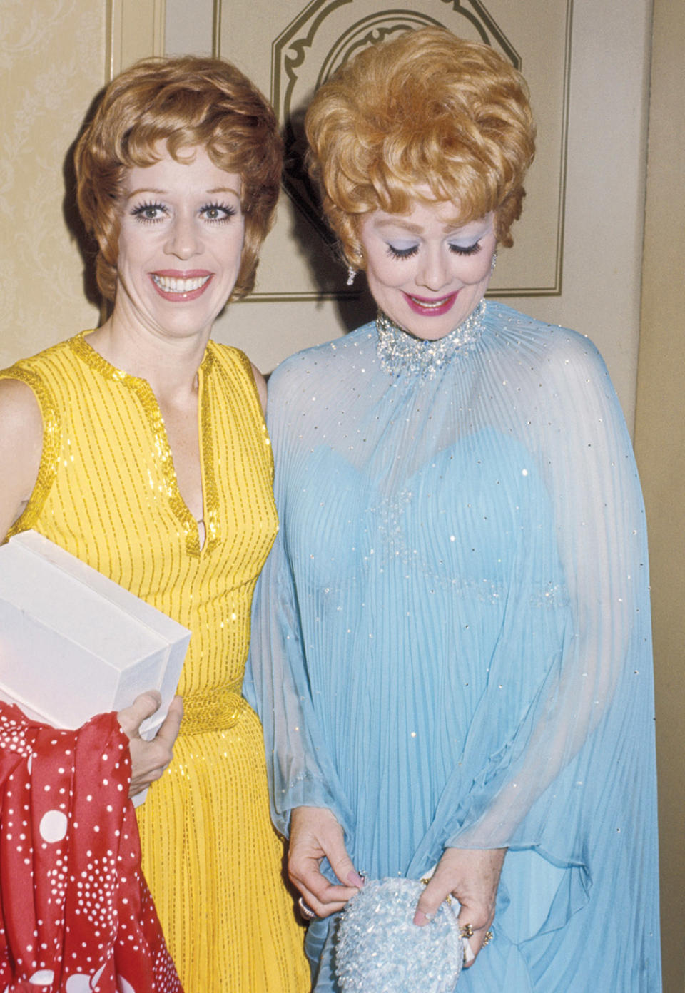 Burnett with friend and mentor Lucille Ball.