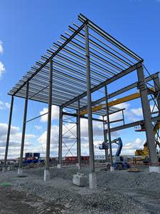 Goose Project truck shop structural steel - September 2023